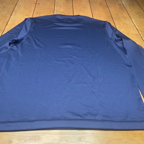 Harlestons Performance Crew Long Sleeve Shirt Color Blue Size Large Tailored Fit - Picture 11 of 16